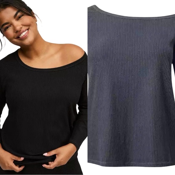 Torrid Sleep NWT Heavy Hacci Rib Off The Shoulder Lounge
Tee Size 4X 4 - Picture 1 of 10